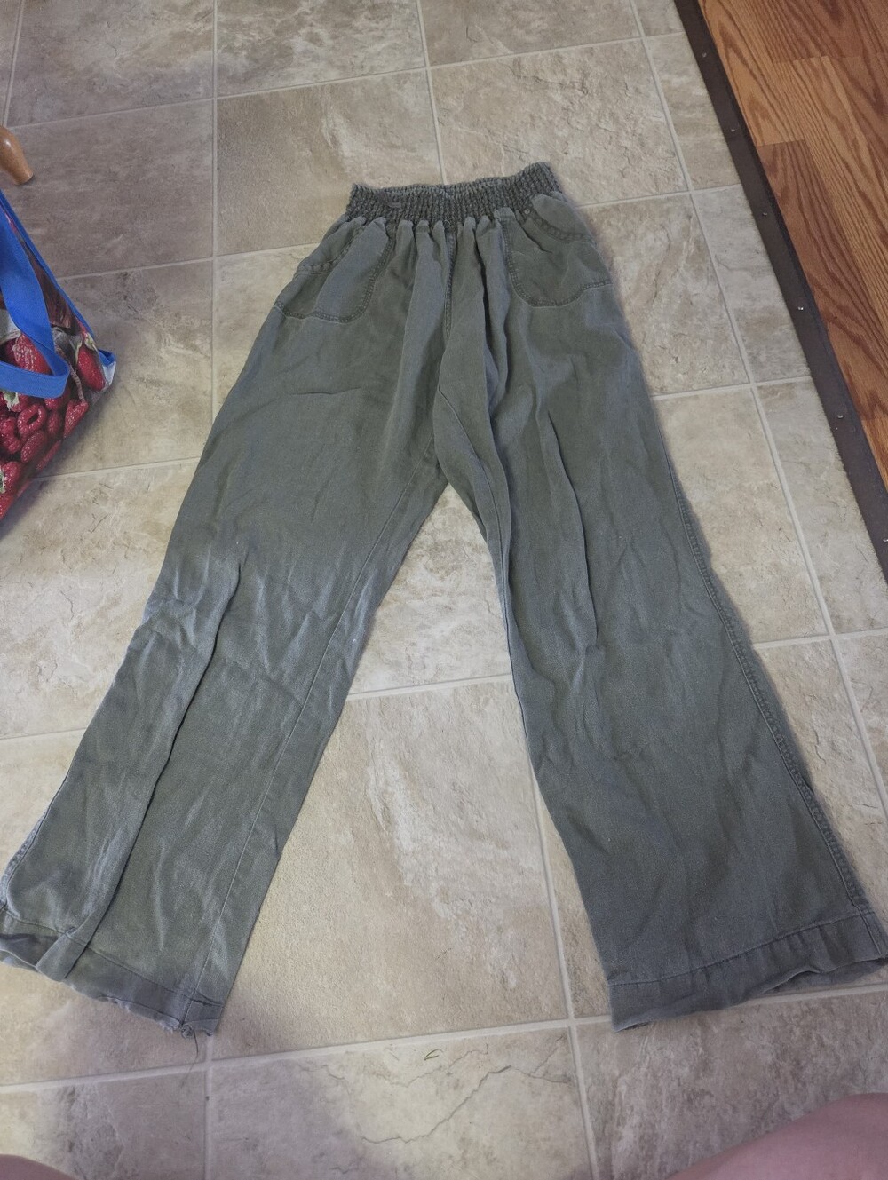 Ci Sono Olive Elastic Waist Casual Jogger Pants
